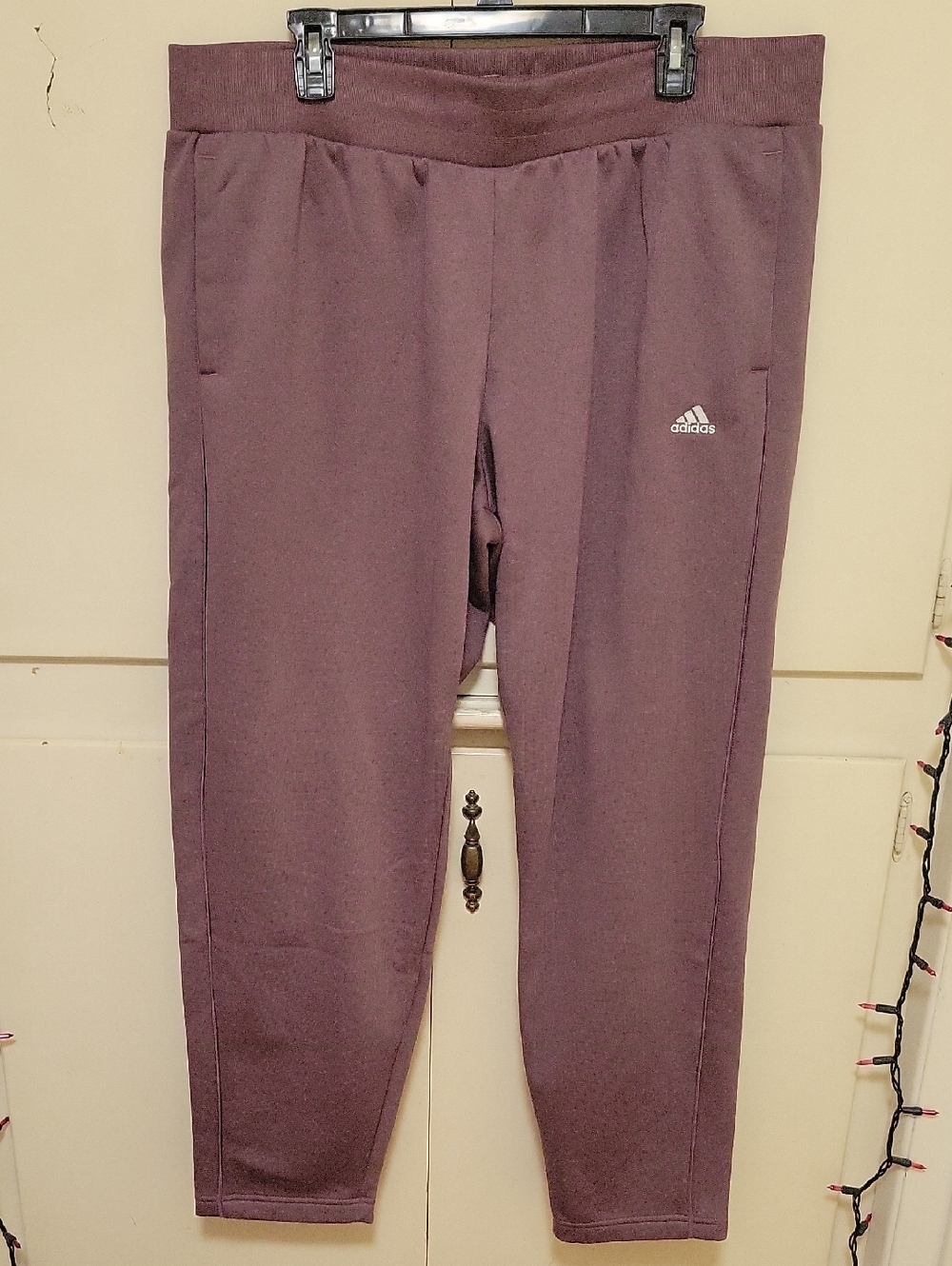 adidas Maroon Rose Women's Athletic Pants